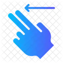 Slide Left Hands Gestures Icon