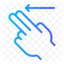 Slide Left Hands Gestures Icon