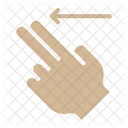 Slide Left Hands Gestures Icon