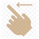 Slide Left Hands Gestures Icon