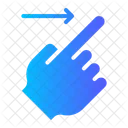 Slide Right Hands Gestures Icon