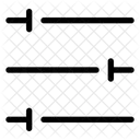 Slider Horizontal Alternative Settings Gear Icon