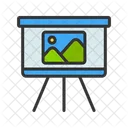 Slideshow Presentation Slide 아이콘