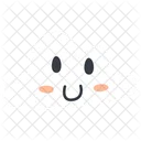 Slightly Smile Face cloud  Icône