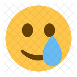 Slightly Smiling Face With Tears Emoji  Icon
