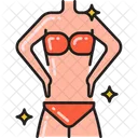 Slim Girl Bikini Bra Icône