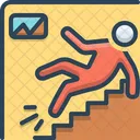 Slip on stairs  Icon