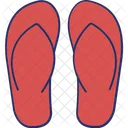 Slipper Footwear Flipflop Icon