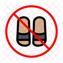 Slipper Not Allowed  Icon