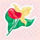 Flower Stickers Blooming Flowers Spring Flowers Icon
