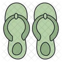 Slippers Footwear Flip Flop Icon
