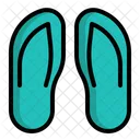Slippers Sandals Beach Icon