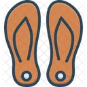 Slippers Comfortable Footwear Icon
