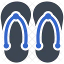 Beach Footwear Slippers Icon