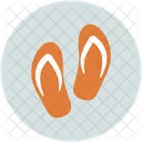 Slippers Flipflops House Icon