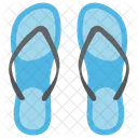 Slippers Footwear Beachwear Icon