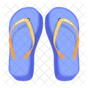 Slippers Beach Slippers Flip Flops Icon