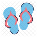 Slippers Footwear Beach Comfort Icon