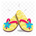 Slippers Footwear Sandals Icon