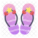 Slippers Sandals Footwear Icon