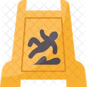 Slippery Floor Danger Icon