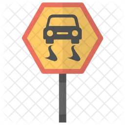 Slippery Road  Icon