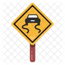 도로 표지판 운전 표지판 돌진 운전 아이콘