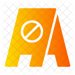 Slippery Sign  Icon
