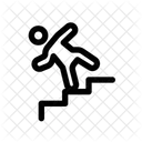 Slipping Stair Falling Icon