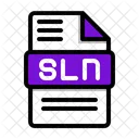 Sln Arquivo Documento Ícone