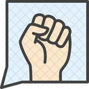Slogan Fist Call Icon