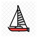Sloop Sailing Sport Icon