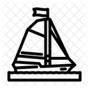 Sloop Ancient Ship Icon