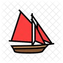 Sloop Ancient Ship Icon