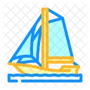 Sloop Sailing Sport Icon