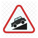 Slope ahead  Icon
