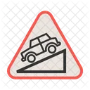 Slope ahead  Icon