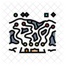 Slope Map Mountain Icon