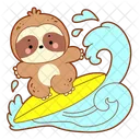 Sloth Animal Summer Icon