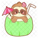 Sloth Animal Summer Icon