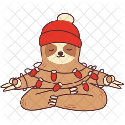 Sloth Christmas  Icon