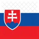 Slovak Republic Flag Country Icon