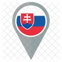 スロバキアの国旗 アイコン