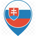 スロバキア、国旗、世界 アイコン