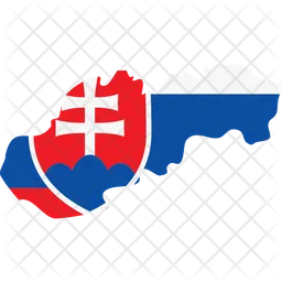 Slovakia  flag map  Icon