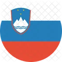 Slovenia Flag Country Icon
