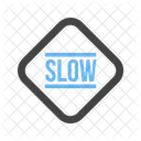 Slow Sign Traffic Icon