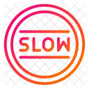 Slow Speed Limit Road Sign 아이콘