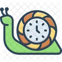 Slow Slowly Insect Aquatic Snail Creature Move Slow Fauna Time Clock Slow Motion Movement Crawling Icon