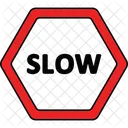 Slow sign  Icon